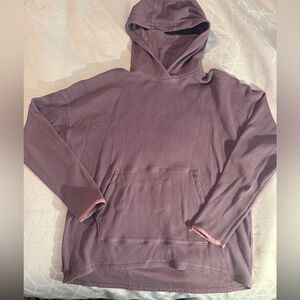 Under Armour Women's Hooded w/ Neck Gaiter LS Top Size L - EUC dusty rose